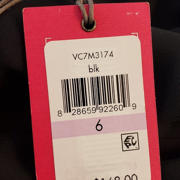 VINCE CAMUTO Embellished Neck Chiffon Hi Low Dress   Size 6 - Picture 12 of 12